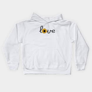 Love - Sunflower Power Kids Hoodie